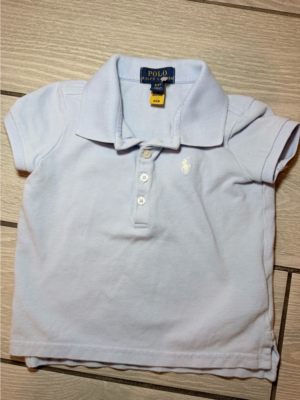 Polo by Ralph Lauren Baby Light Blue Polo Top